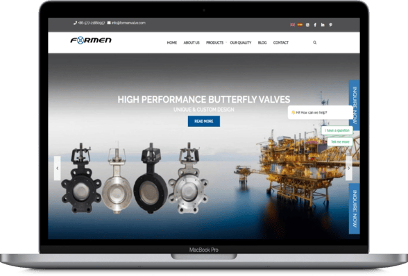 Formen Valve Website Development